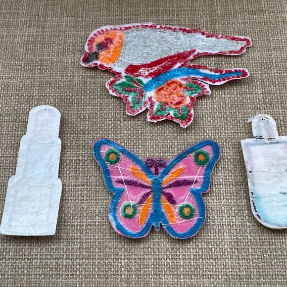 Embroidery Patches Iron On Multi Color for Clothes Craft Accessories Lot of 4 - Picture 6 of 8